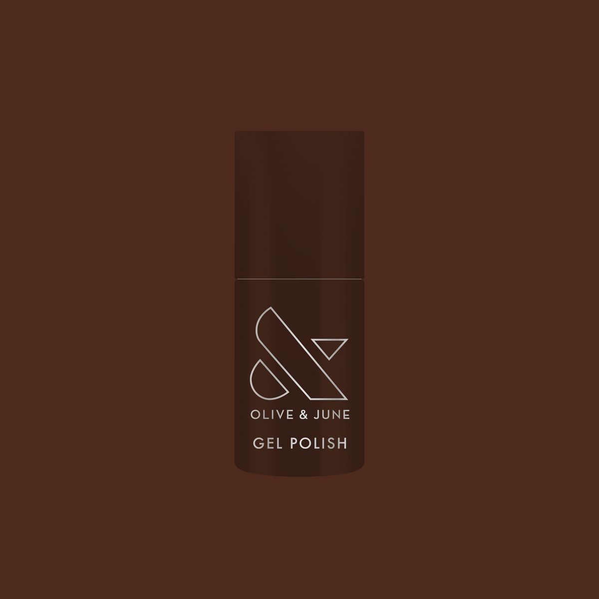 CN - Gel polish bottle in a silky sable brown shade for a rich, long-lasting mani by Olive and June
