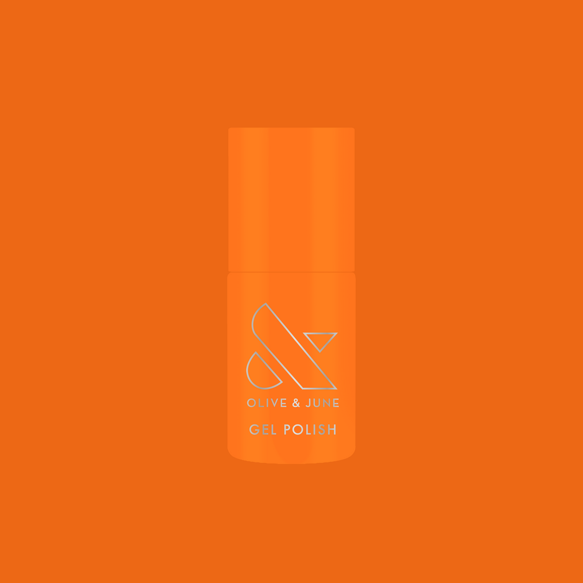 OOO 4EVA - Gel bright radiant tangerine orange gel polish bottle by Olive and June for vibrant mani and long-lasting wear