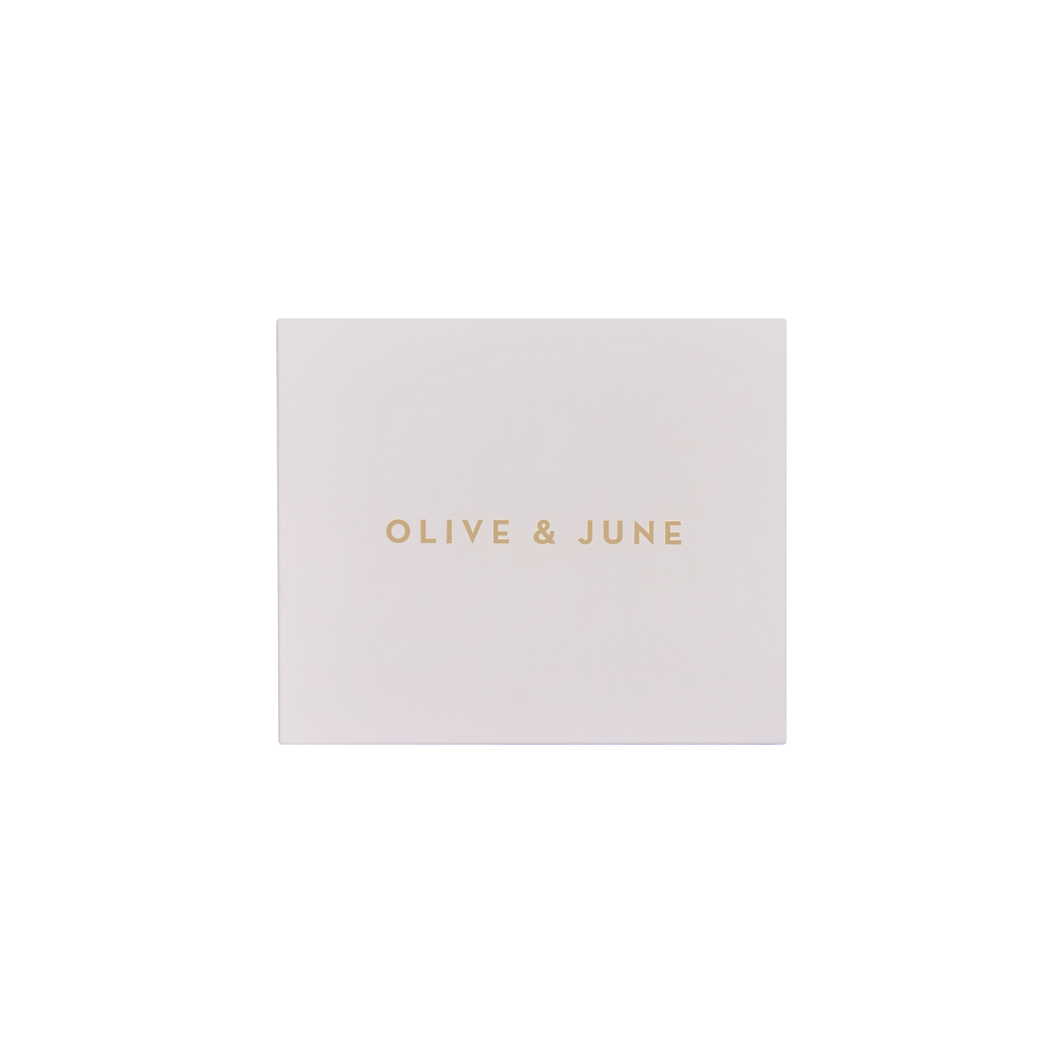 Gift Box with Olive and June branding, designed for at-home mani and pedi with stylish packaging